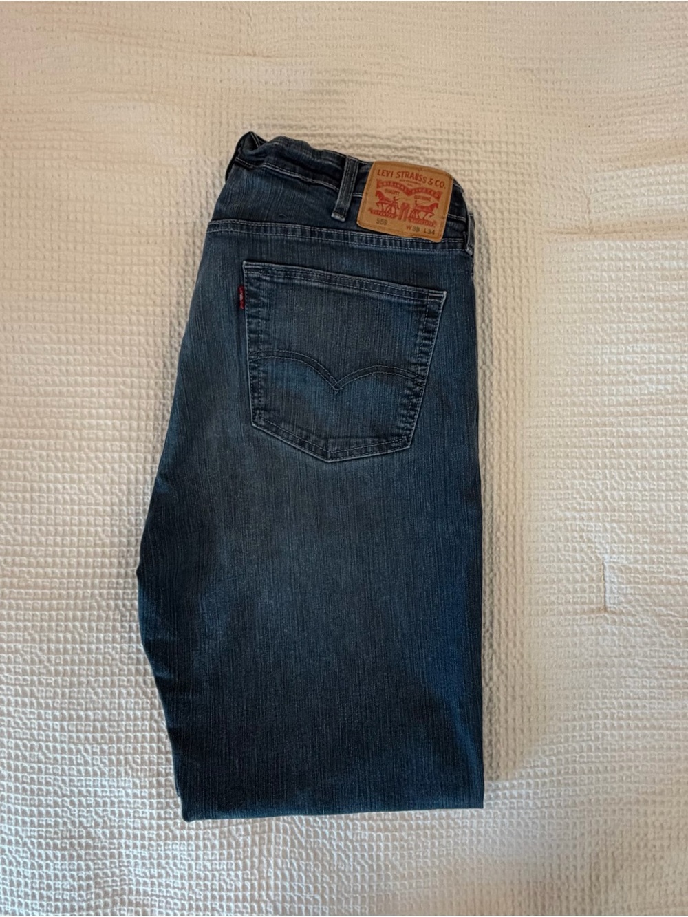 Men's Levi’s 559 Dark Blue Straight-Leg Jeans